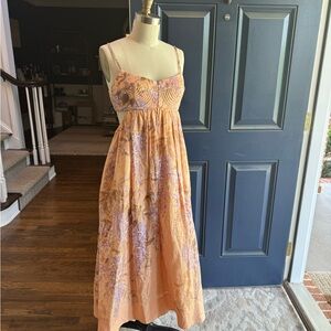 Zimmermann Rosa Bralette Midi Dress